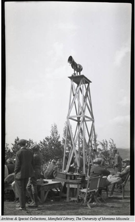 Loudspeaker at the Interscholastic Track Meet - 1925